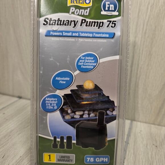 Tetra Pond Statuary Pump 75 GPH Powers Small And Tabletop Fountains Fish Water - Picture 7 of 7